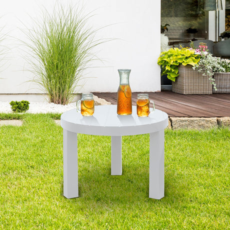 Mesa de Centro Rimax Barú Gris Hielo 60.7x43.5cm Circular - MESAS DE CENTRO | Bylmo