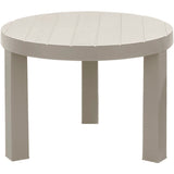 Mesa de Centro Rimax Barú Taupe 60.7x43.5cm Circular - MESAS DE CENTRO | Bylmo