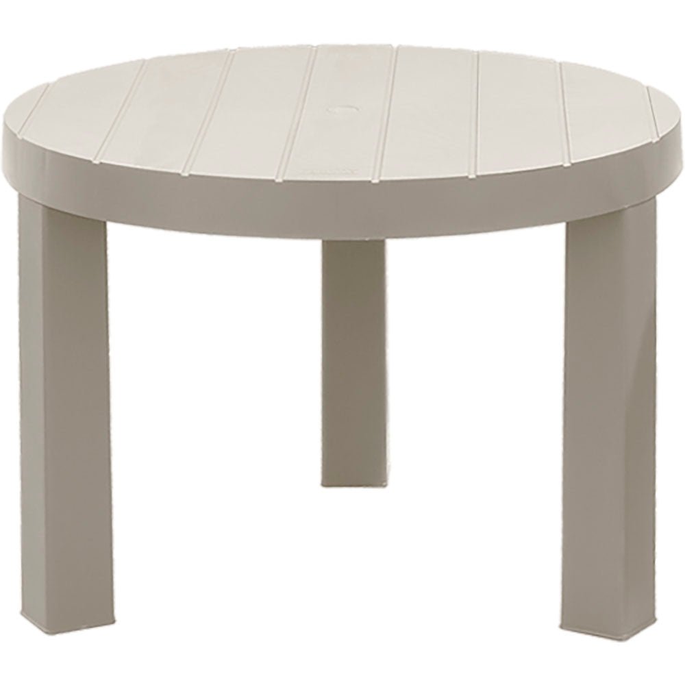 Mesa de Centro Rimax Barú Taupe 60.7x43.5cm Circular - MESAS DE CENTRO | Bylmo