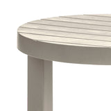 Mesa de Centro Rimax Barú Taupe 60.7x43.5cm Circular - MESAS DE CENTRO | Bylmo