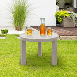 Mesa de Centro Rimax Barú Taupe 60.7x43.5cm Circular - MESAS DE CENTRO | Bylmo