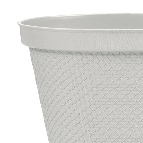 Matera de Mesa Rimax Rafia Gris Hielo 40.5x18.1cm Ovalado con Orificio de Drenaje - MATERAS DE MESA | Bylmo