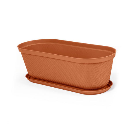 Matera de Mesa Rimax Rafia Terracota 60.2x19.6cm Ovalado con Orificio de Drenaje - MATERAS DE MESA | Bylmo
