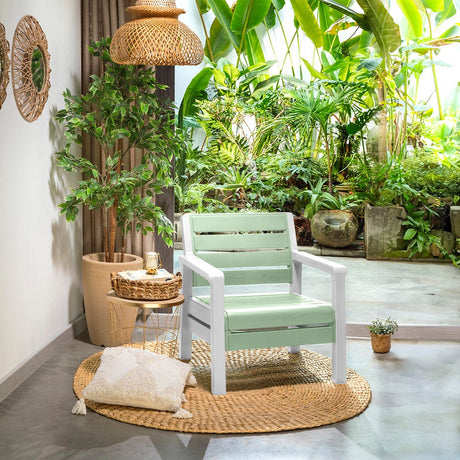 Sillón Rimax Barú Verde Salvia 74.6x74.6cm de Un Puesto con Apoya Brazos - SOFAS Y POLTRONAS | Bylmo