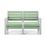 Sofá Rimax Barú Verde Salvia 131.4x74.6cm de Dos Puestos con Apoya Brazos - SOFAS Y POLTRONAS | Bylmo