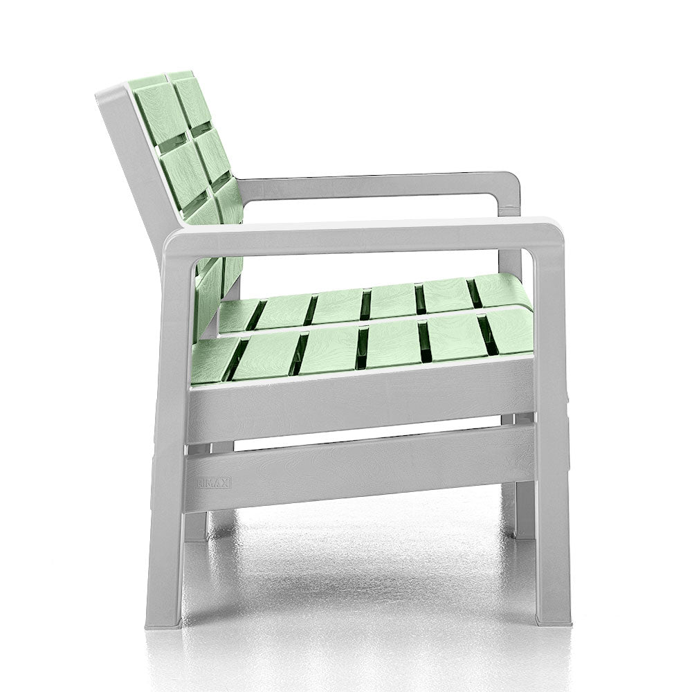 Sofá Rimax Barú Verde Salvia 131.4x74.6cm de Dos Puestos con Apoya Brazos - SOFAS Y POLTRONAS | Bylmo