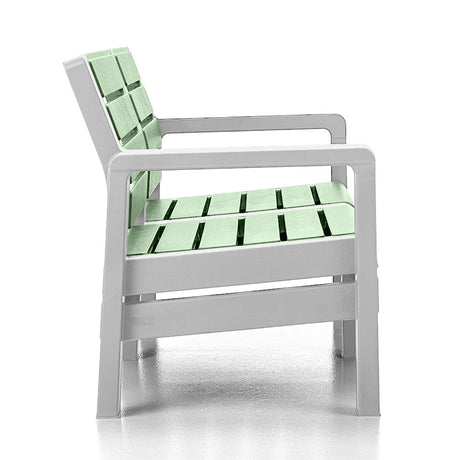 Sofá Rimax Barú Verde Salvia 131.4x74.6cm de Dos Puestos con Apoya Brazos - SOFAS Y POLTRONAS | Bylmo