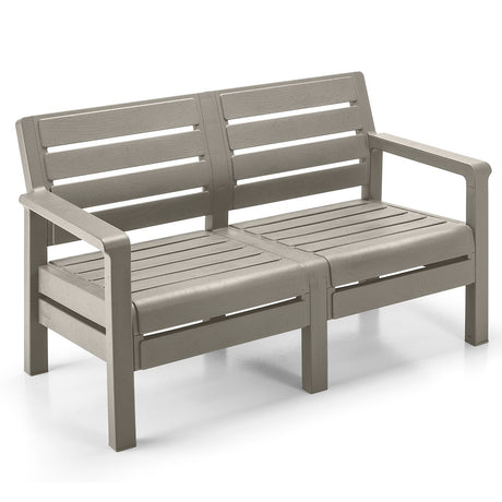 Sofá Rimax Barú Gris Cemento 131.4x74.6cm de Dos Puestos con Apoya Brazos - SOFAS Y POLTRONAS | Bylmo