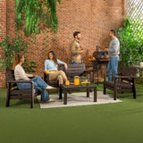 Sala Rimax Barú Wengue 131.4x74.6cm de Cuatro Puestos con Apoya Brazos - SOFAS Y POLTRONAS | Bylmo