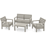 Sala Rimax Barú Gris Cemento 131.4x74.6cm de Cuatro Puestos con Apoya Brazos - SOFAS Y POLTRONAS | Bylmo