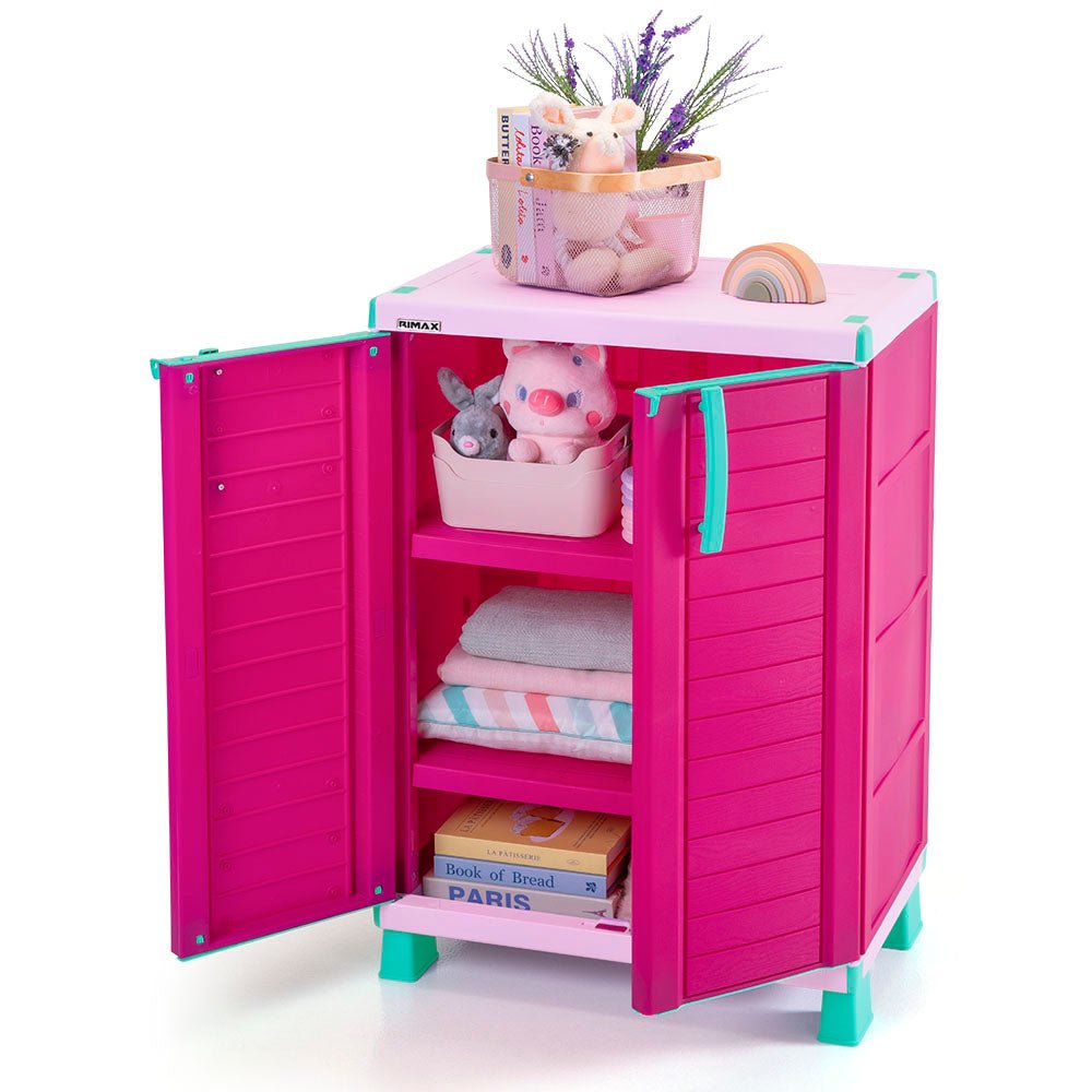 Cajonera Infantil Rimax Glam Morado 65x101cm de Tres Hileras sin Cajones - CAJONERAS Y COMODAS | Bylmo