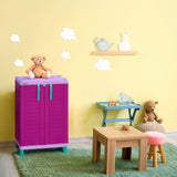 Cajonera Infantil Rimax Glam Morado 65x101cm de Tres Hileras sin Cajones - CAJONERAS Y COMODAS | Bylmo