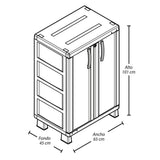 Cajonera Infantil Rimax Glam Morado 65x101cm de Tres Hileras sin Cajones - CAJONERAS Y COMODAS | Bylmo
