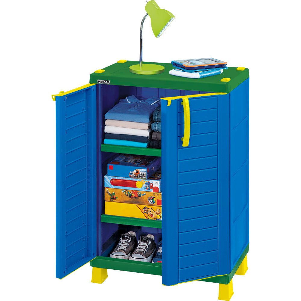 Cajonera Infantil Rimax Aventura Azul 65x101cm de Tres Hileras sin Cajones