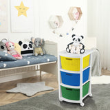 Cajonera Rimax Rattan Multicolor 33x66cm de Tres Hileras con Tres Cajones - CAJONERAS Y COMODAS | Bylmo