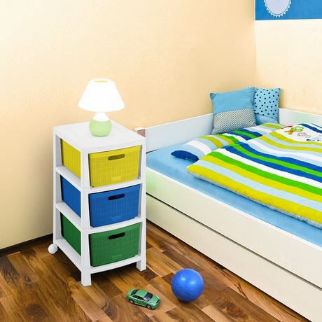 Cajonera Rimax Fique Aventura Multicolor 39.4x66.7cm de Tres Hileras con Tres Cajones - CAJONERAS Y COMODAS | Bylmo