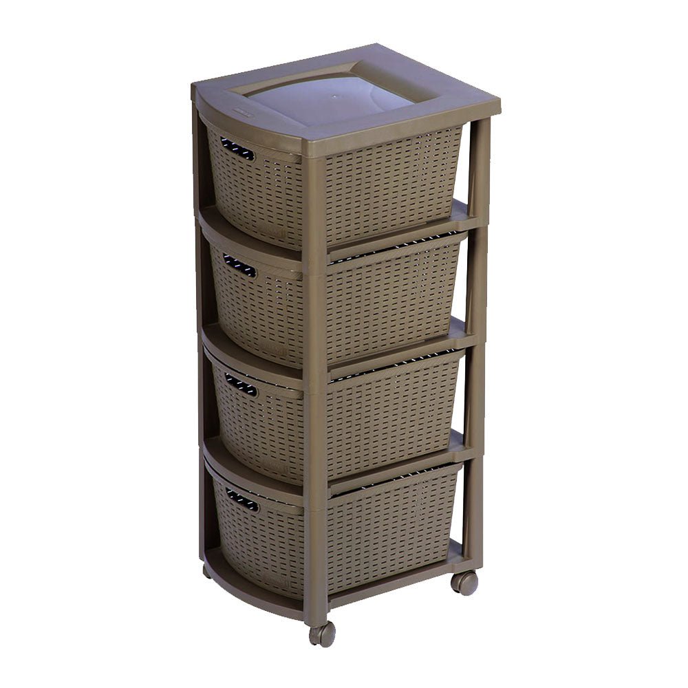 Cajonera Rimax Rattan Moca Combo 2
