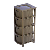 Cajonera Rimax Rattan Moca Combo 2
