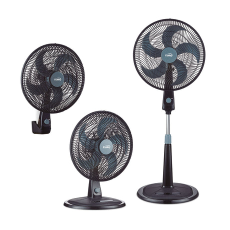Ventilador 3 en 1 Kalley Negro 51.8x135cm de 3 Velocidades y con Oscilación - VENTILADORES | Bylmo