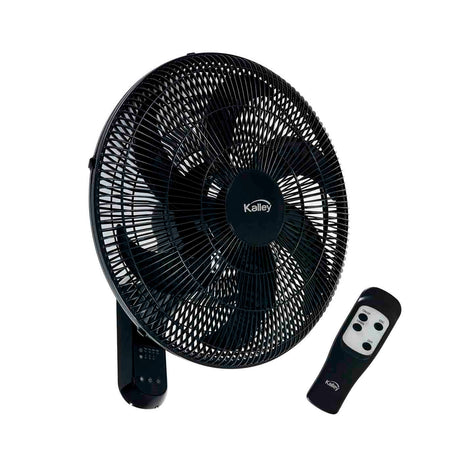 Ventilador de Pared Kalley Negro 49.5x52cm de 3 Velocidades con Temporizador - VENTILADORES | Bylmo