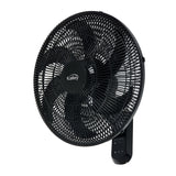 Ventilador de Pared Kalley Negro 49.5x52cm de 3 Velocidades con Temporizador - VENTILADORES | Bylmo