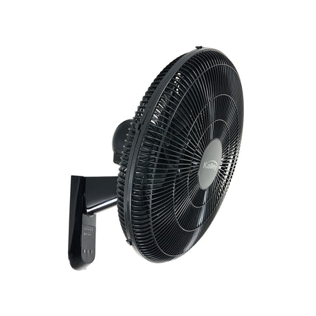 Ventilador de Pared Kalley Negro 49.5x52cm de 3 Velocidades con Temporizador - VENTILADORES | Bylmo