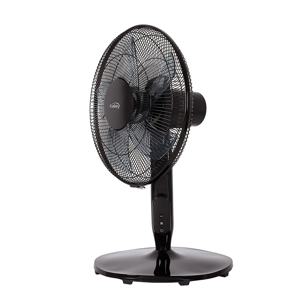 Ventilador de Piso Kalley Negro 45x69.5cm de 12 Velocidades con Temporizador - VENTILADORES | Bylmo