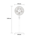 Ventilador de Piso Kalley Negro 45x69.5cm de 12 Velocidades con Temporizador - VENTILADORES | Bylmo