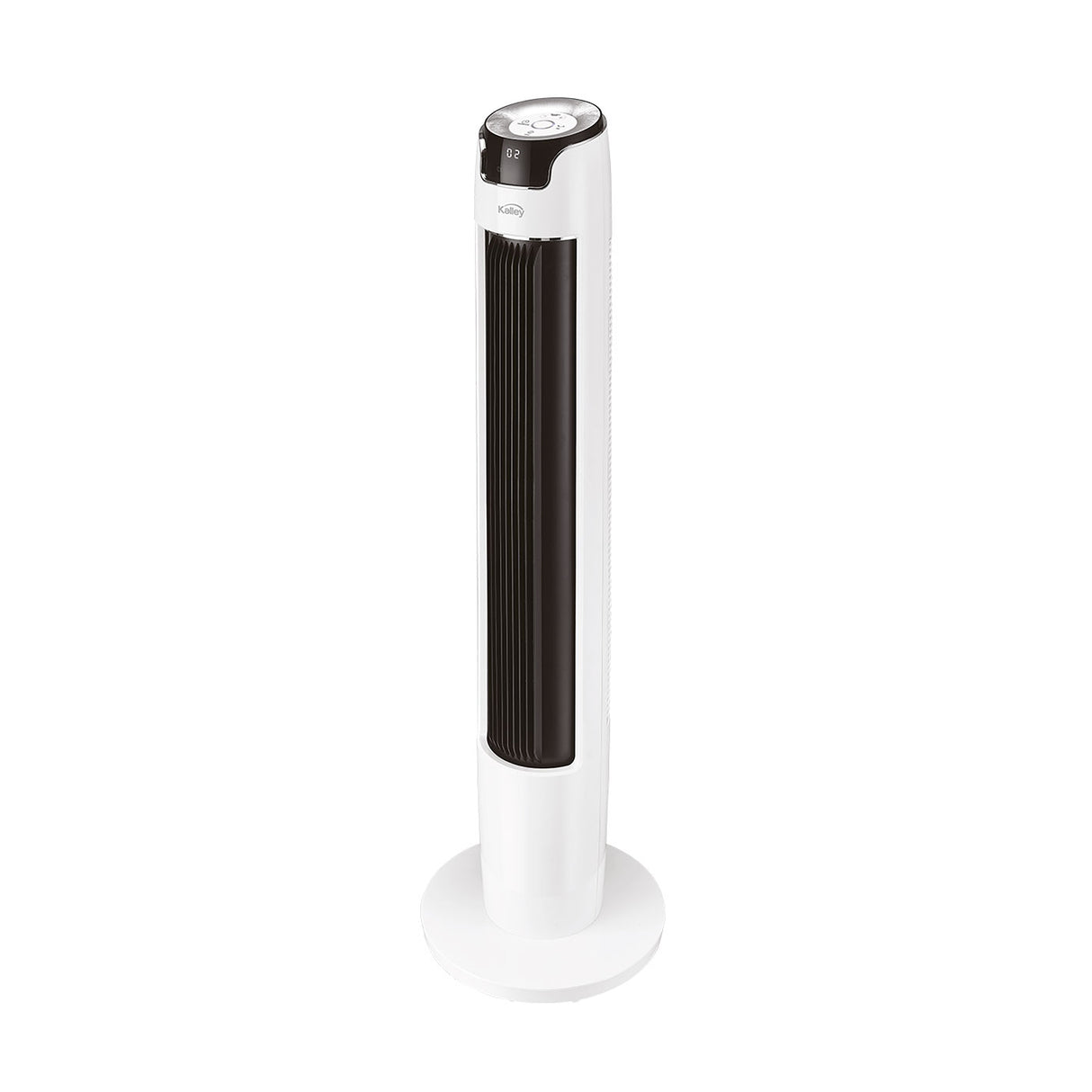 Ventilador de Torre Kalley Blanco y Negro 32.5x111.1cm de 6 Velocidades con Temporizador - VENTILADORES | Bylmo