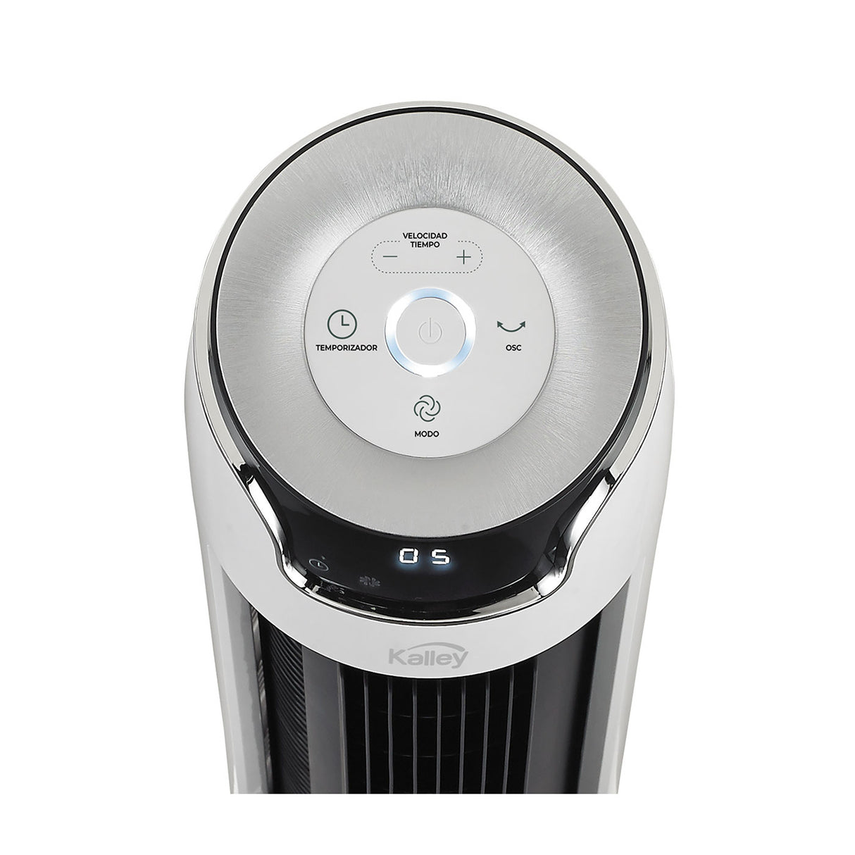Ventilador de Torre Kalley Blanco y Negro 32.5x111.1cm de 6 Velocidades con Temporizador - VENTILADORES | Bylmo