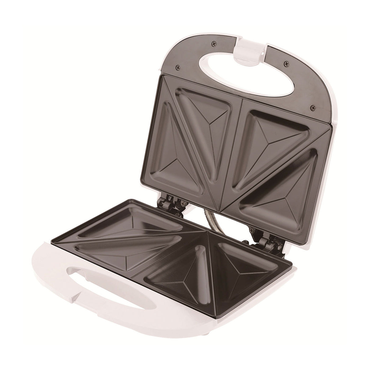 Sanduchera Kalley Blanco 22.5x7.8cm con Dos Puestos de Cocción - SANDUCHERAS Y WAFLERAS | Bylmo