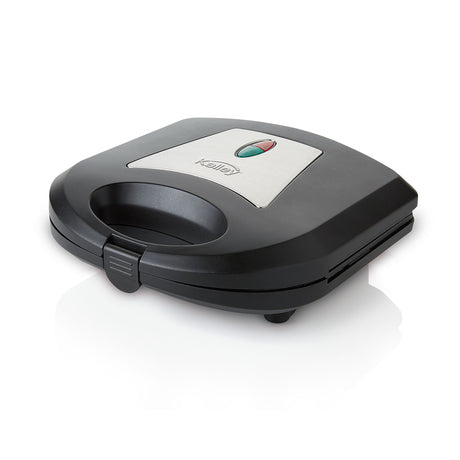 Sanduchera Kalley Negro y Gris 25.2x10.9cm con Dos Puestos de Cocción - SANDUCHERAS Y WAFLERAS | Bylmo