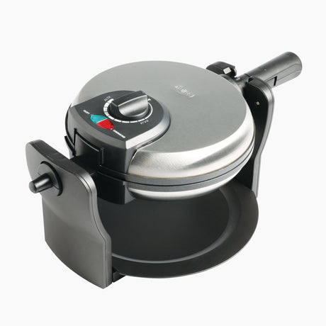 Waflera Kalley Gris y Negro 39.5x18cm con Un Puesto de Cocción - SANDUCHERAS Y WAFLERAS | Bylmo