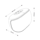 Parlante Kalley Gris 9.62x6.78cm Portátil con Conexión Bluetooth - PARLANTES | Bylmo