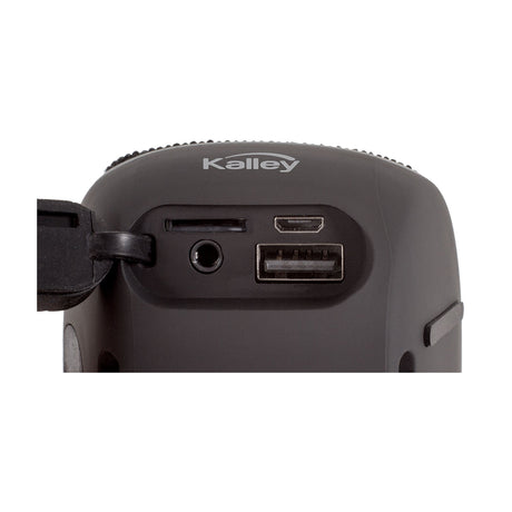Parlante Kalley Negro 9.62x6.78cm Portátil con Conexión Bluetooth - PARLANTES | Bylmo