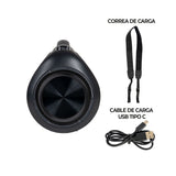 Parlante Kalley Negro 46.8x25.4cm Portátil con Conexión Bluetooth - PARLANTES | Bylmo