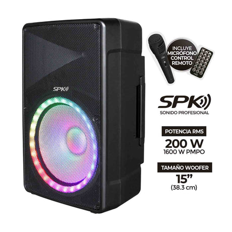 Parlante Kalley Negro 48.5x74.5cm con Conexión Bluetooth - PARLANTES | Bylmo