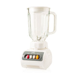 Licuadora Kalley Blanco 16x36cm de Cuatro Aspas para 1.5 Litros y Dos Velocidades - LICUADORAS Y PROCESADORES | Bylmo
