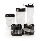 Kit Licuadora Personal Kalley Gris y Negro 15x34.3cm de Seis Aspas para 0.7 Litros y Una Velocidad - LICUADORAS Y PROCESADORES | Bylmo