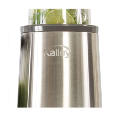Kit Licuadora Personal Kalley Gris y Negro 15x34.3cm de Seis Aspas para 0.7 Litros y Una Velocidad - LICUADORAS Y PROCESADORES | Bylmo