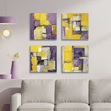 Cuadro decorativo Lienzo Contrastes Cálidos 34x34cm - CUADROS | Bylmo