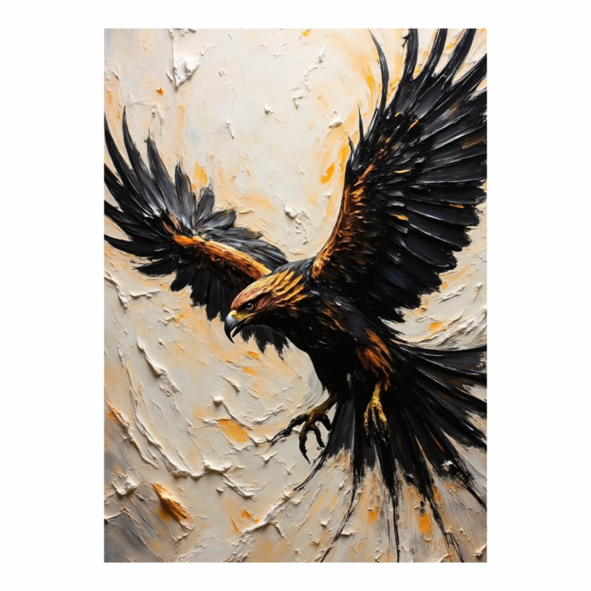 Cuadro decorativo Lienzo Ave de Fuego 43x60cm - CUADROS | Bylmo