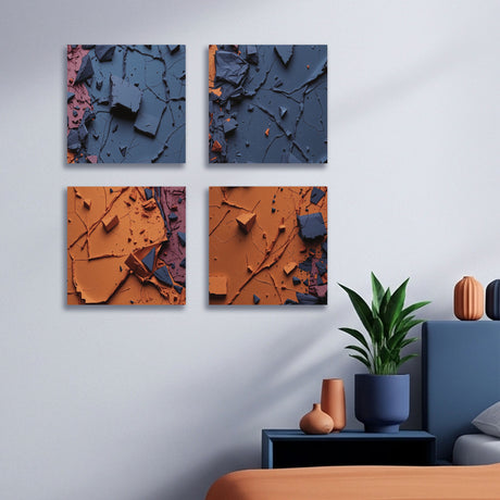 Cuadro decorativo Lienzo Minimalista Bicolor 34x34cm - CUADROS | Bylmo