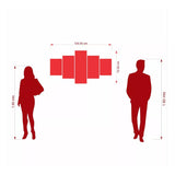 Cuadro decorativo en 5 Piezas Lienzo Fuerza Animal 134x72cm - CUADROS | Bylmo