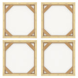 Cuadro decorativo en 4 Piezas Lienzo Jardin del Gato 34x34cm - CUADROS | Bylmo