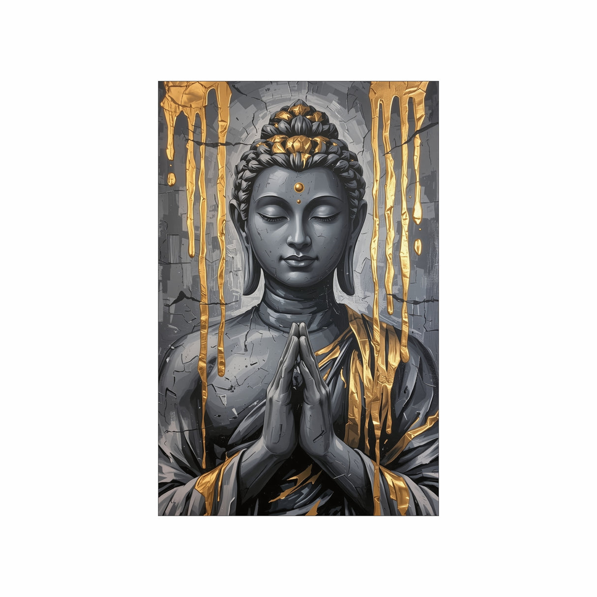 Cuadro decorativo Lienzo Buda Dorado 60x93cm - CUADROS | Bylmo