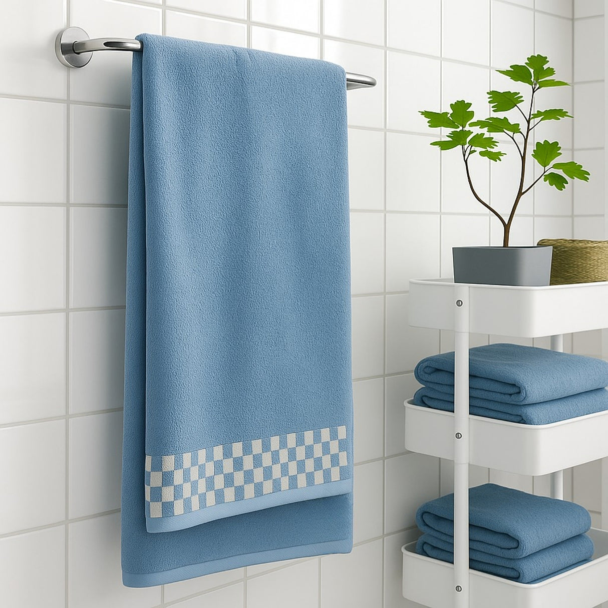 Toalla de Cuerpo Cannon Azul 70x140cm Fondo Entero Ultrasuave y Absorción Alta - TOALLAS | Bylmo