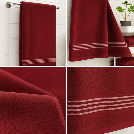 Toalla de Cuerpo Cannon Vinotinto 70x140cm Fondo Entero Ultrasuave y Absorción Alta - TOALLAS | Bylmo