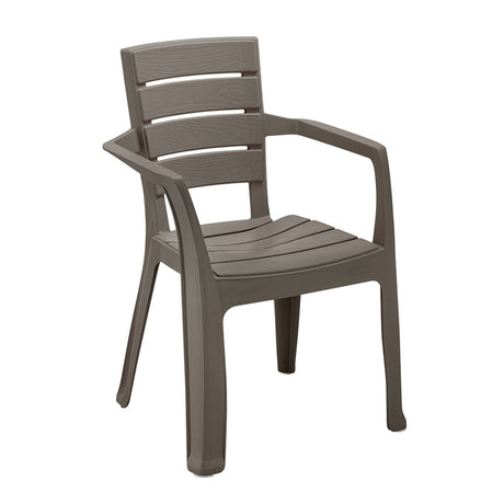 Combo Comedor y 4 Sillas con Brazos Rimax Barú Moca 75x73.5cm Cuadrado - COMEDORES | Bylmo