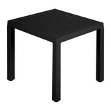 Combo Comedor y 4 Sillas con Brazos Rimax Barú Negro 75x73.5cm Cuadrado - COMEDORES | Bylmo